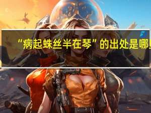 “病起蛛丝半在琴”的出处是哪里