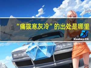 “痛拨寒灰冷”的出处是哪里