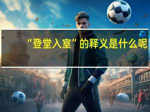 “登堂入室”的释义是什么呢