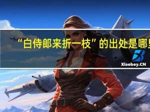 “白侍郎来折一枝”的出处是哪里