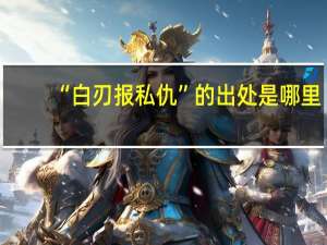 “白刃报私仇”的出处是哪里