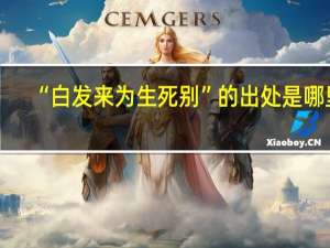 “白发来为生死别”的出处是哪里