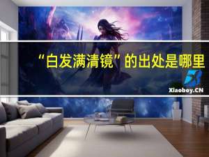 “白发满清镜”的出处是哪里