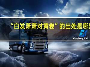 “白发萧萧对黄卷”的出处是哪里