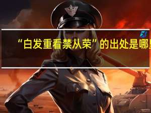 “白发重看禁从荣”的出处是哪里