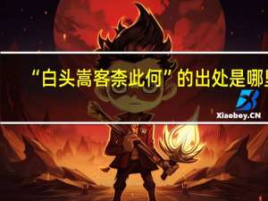 “白头嵩客柰此何”的出处是哪里