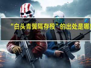 “白头青鬓隔存殁”的出处是哪里