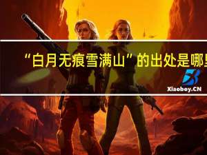 “白月无痕雪满山”的出处是哪里