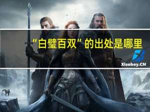 “白璧百双”的出处是哪里