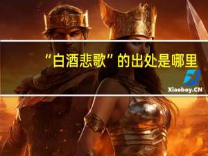 “白酒悲歌”的出处是哪里