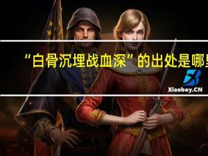 “白骨沉埋战血深”的出处是哪里