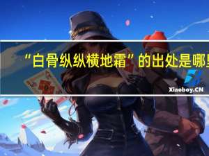 “白骨纵纵横地霜”的出处是哪里