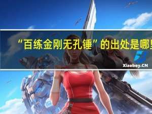 “百练金刚无孔锤”的出处是哪里