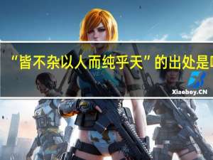 “皆不杂以人而纯乎天”的出处是哪里