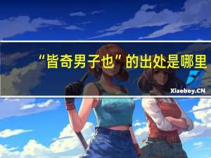 “皆奇男子也”的出处是哪里