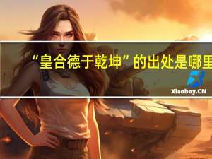 “皇合德于乾坤”的出处是哪里