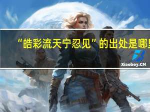 “皓彩流天宁忍见”的出处是哪里