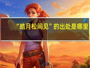 “皓月松间见”的出处是哪里