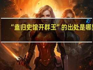 “盍归史馆开群玉”的出处是哪里