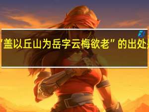 “盖以丘山为岳字云梅欲老”的出处是哪里