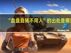 “盘盘自转不用人”的出处是哪里