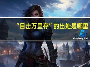 “目击万里存”的出处是哪里