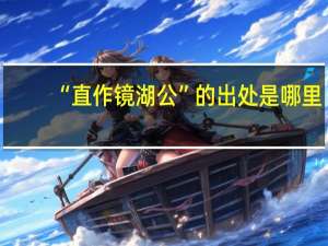 “直作镜湖公”的出处是哪里