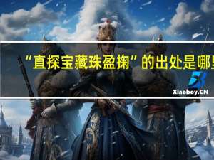 “直探宝藏珠盈掬”的出处是哪里