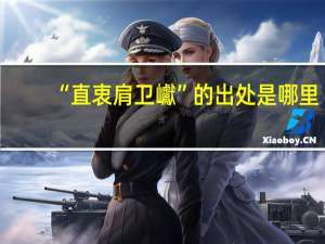 “直衷肩卫巘”的出处是哪里