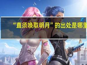 “直须唤取明月”的出处是哪里