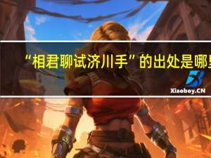 “相君聊试济川手”的出处是哪里