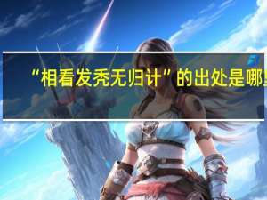 “相看发秃无归计”的出处是哪里