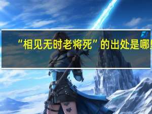 “相见无时老将死”的出处是哪里