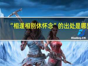 “相逢相别休怀念”的出处是哪里
