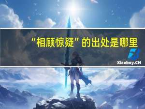 “相顾惊疑”的出处是哪里