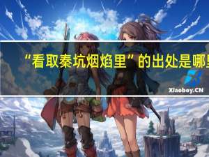 “看取秦坑烟焰里”的出处是哪里