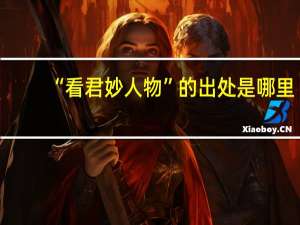 “看君妙人物”的出处是哪里