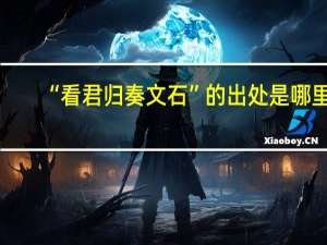 “看君归奏文石”的出处是哪里