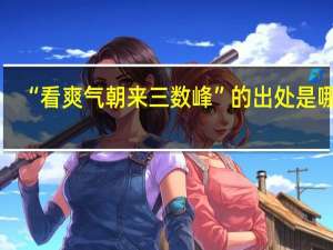 “看爽气朝来三数峰”的出处是哪里