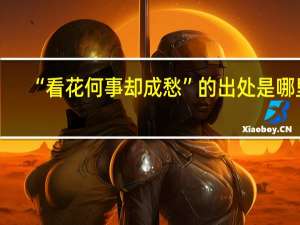 “看花何事却成愁”的出处是哪里