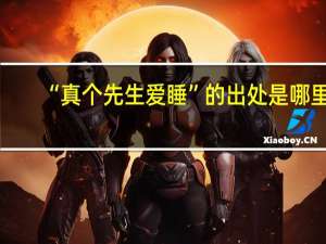 “真个先生爱睡”的出处是哪里