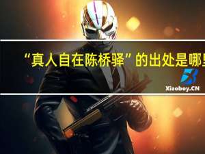 “真人自在陈桥驿”的出处是哪里