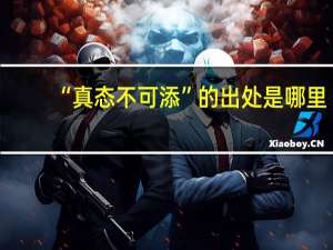 “真态不可添”的出处是哪里