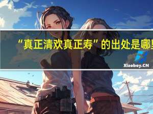 “真正清欢真正寿”的出处是哪里