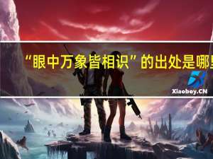 “眼中万象皆相识”的出处是哪里