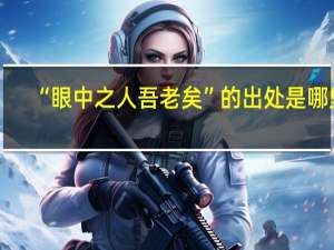 “眼中之人吾老矣”的出处是哪里