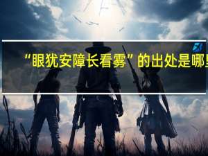 “眼犹安障长看雾”的出处是哪里