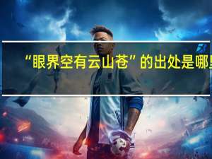 “眼界空有云山苍”的出处是哪里