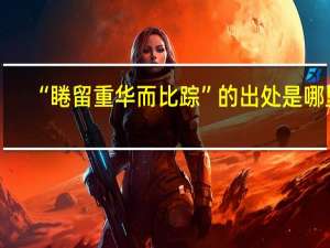 “睠留重华而比踪”的出处是哪里