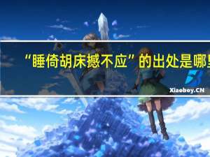 “睡倚胡床撼不应”的出处是哪里